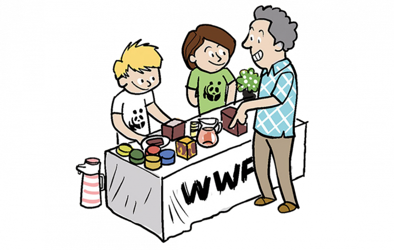 Illustration WWF-Standaktion